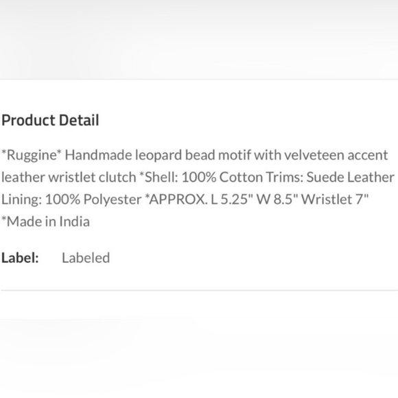 ♥️REDUCED♥️NEW Handmade Leopard Bead &
Leather Wristlet - Picture 4 of 4